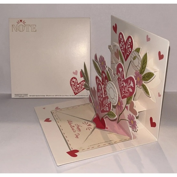 NEW ~SET OF 8~ Different ~Valentine’s  Day ~POP UP CARDS~ HEARTS FLOWERS ~SEALED - Picture 14 of 16